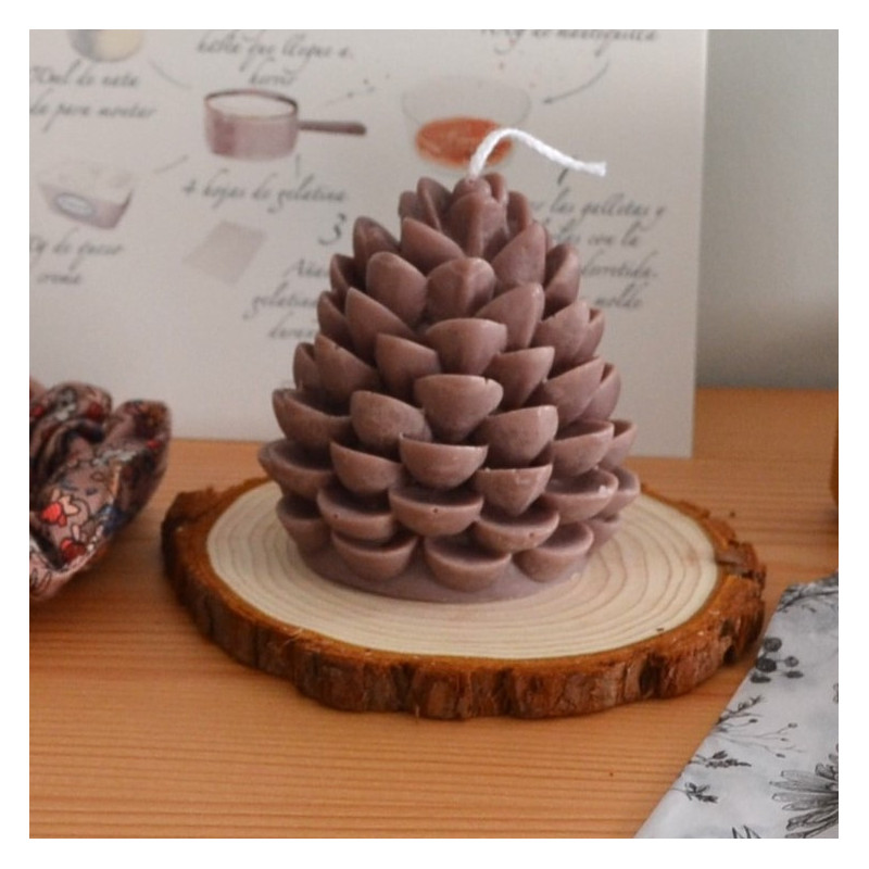 Vela decorativa piña| Vela Artesanal de Soja Vegana