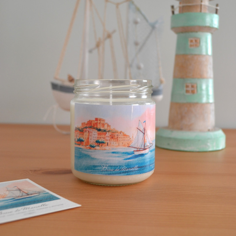 Vela Brisa de Marsella Aromática | Vela Artesanal de Soja Vegana