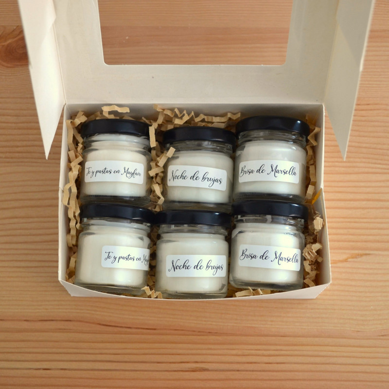 Pack mini velas aromáticas | Vela Artesanal de Soja Vegana