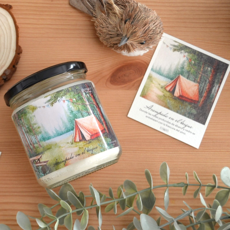 Vela Acampada | Vela Artesanal de Soja Vegana