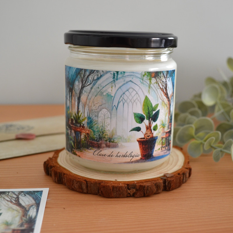 Vela Clases de Herbologia| Vela Artesanal de Soja Vegana